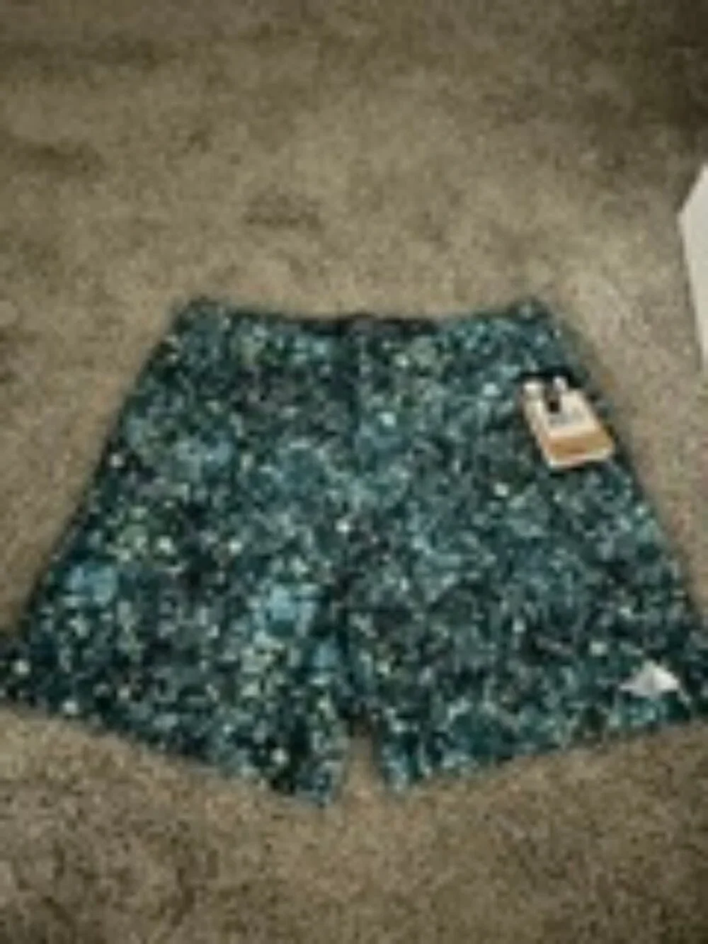 NWT The North Face Men's Wander Short 2.0 Quick Dry Beta Blue Lichen Print